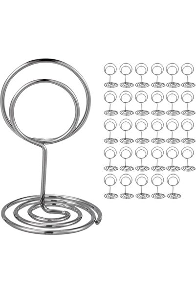 Generic 30 Pcs Table Number Holders, 5 cm Place Card Holder, Photo Holders fo...