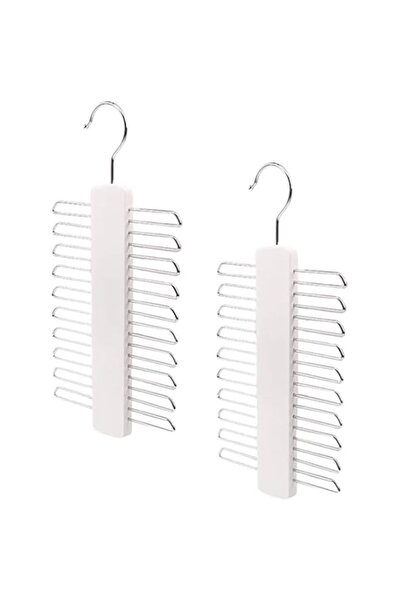 Generic Wooden 20 Bar Tie Rack Hanger - Scarf, Belt, Accessory Organiser,Soli...