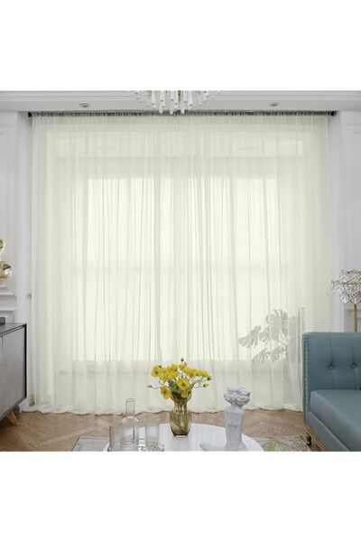 Generic ABCHOME Sheer Curtains Inches Long Window Sheer Curtain 2 Panels Shee...