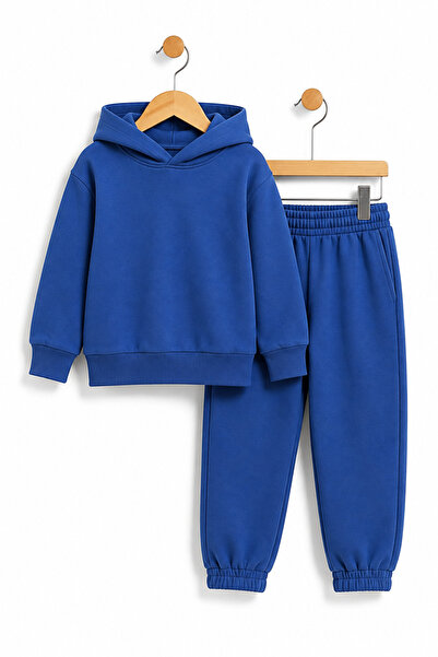 Milanlı Kids Boy's Top and Bottom 100% Cotton Seasonal Hooded Set