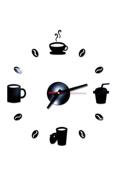 Generic Brand HALAMODO Coffee cup Clock with an artistic, design in the form ...