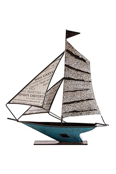 Generic Brand Tazweeq Ship Model Decoration, Retro Iron Sailing Ship Crafts, ...