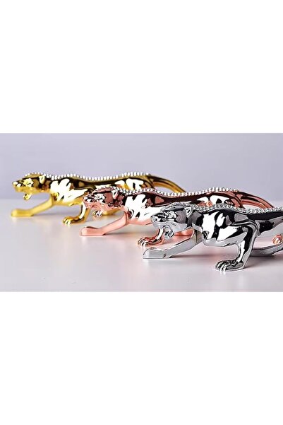 Generic Brand Rubik 3 Pack Decor Tigers, 19cm Zinc Alloy Leopard Figurines St...