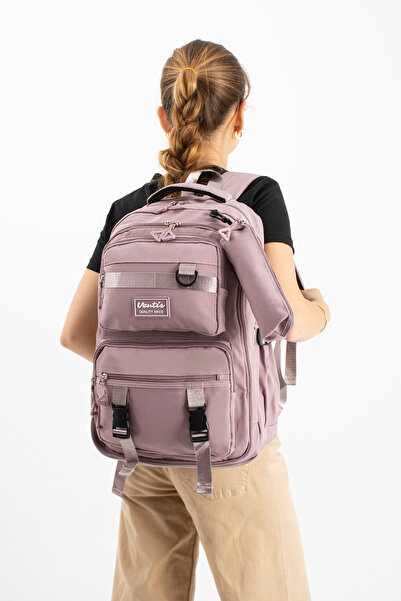 ventis qualty – School Bag Waterproof Clinker Fabric Unisex Backpack Model (7C)