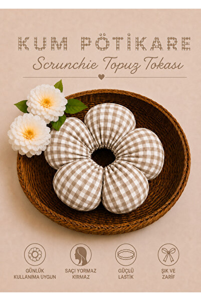 Hophera Pötikare Scrunchie Bun Clip Strong Elastic Hair Clip