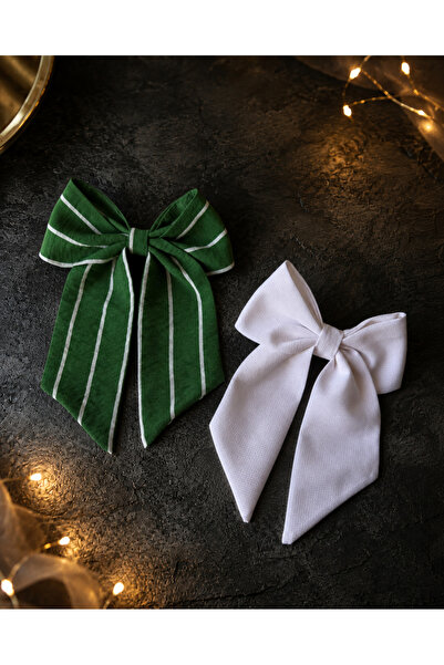 vikivin bebe Set of 2 Large Bowknot Automatic Hair Clips for Women and Childr...