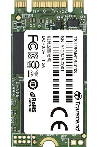 Transcend MTS400S SSD 128GB M.2 με σύνδεση SATA III