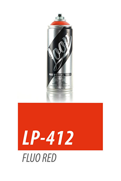 Loop Lub Colors Spray Paint 400ml - Fluorescent Red 412