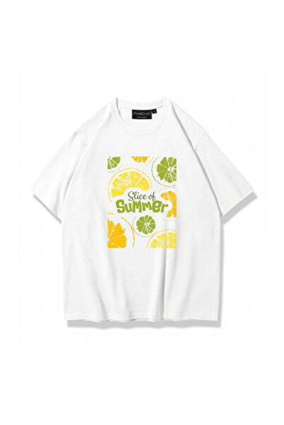 Gölge Store Slice Summer Tshirt White Printcraft