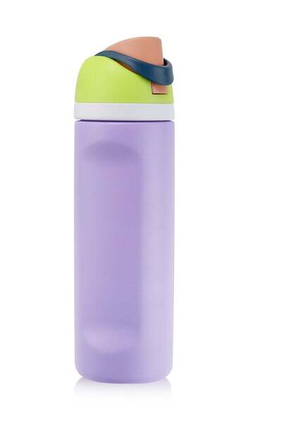 GIFUBOWA 24 oz Insulated Water Bottle with Handle 304 Stainless Steel Flask W...