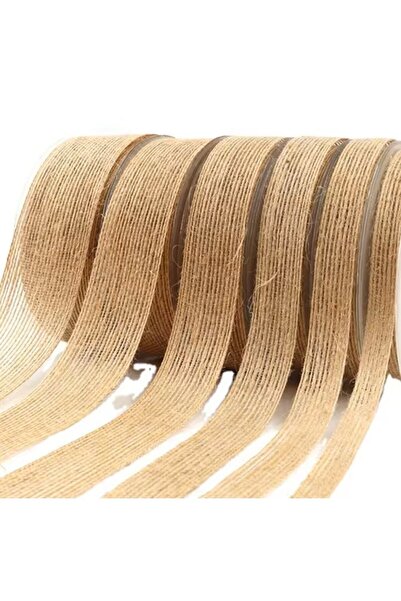 hepsiantep 10mm Jute Ribbon Glitter Straw Ribbon 25Mt