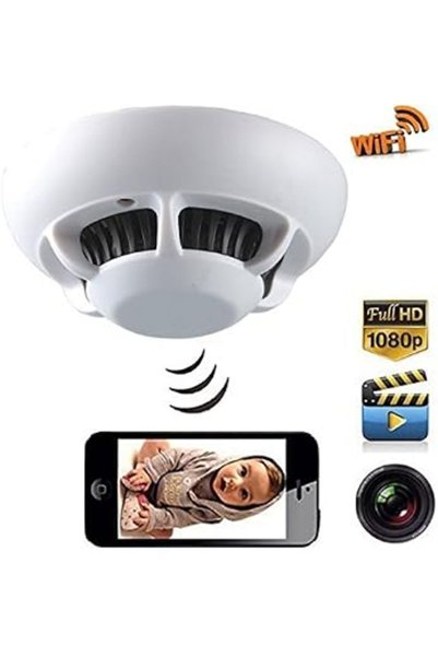 GENELEC Duman Dedektörü WiFi Bebek Bakıcı Gizli Kamera