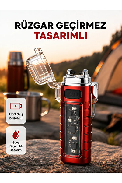 Eco Lounge Rüzgar Geçirmez Elektrikli, Çoklu Işık Modlu Tasarım