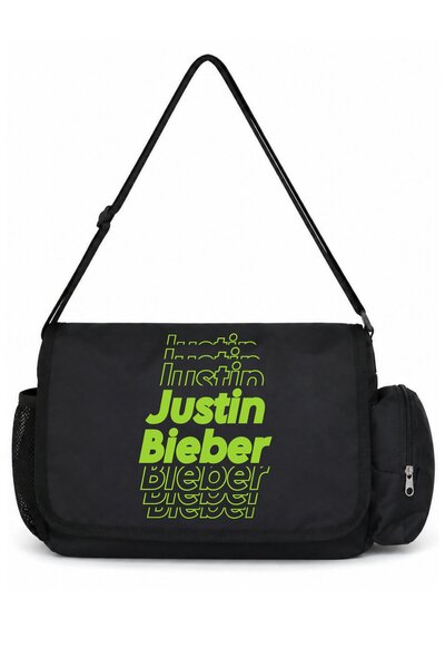 SEVBANO Geantă multifuncțională unisex cu imprimeu Justin Bieber Singer, pent...