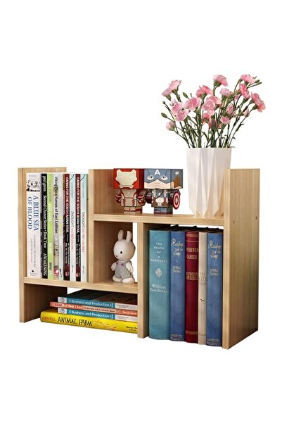 Generic NeoStyle Desk Shelf Organizer,Desktop Bookshelf,Adjustable Wood Offic...