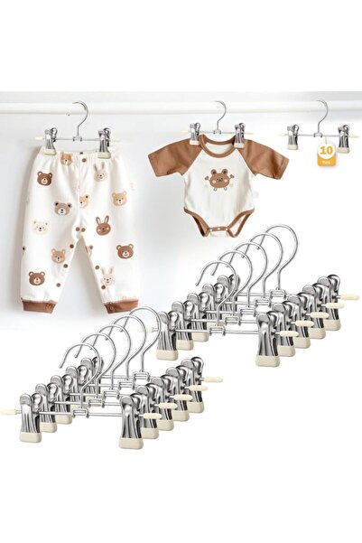 Generic Mity rain10-Pack Baby Hangers - 360° Rotatable Silicone Clip Kids Pan...