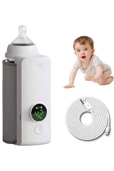 Generic TeqHome Portable Bottle Warmer for Travel, Instant Heating & Constant...