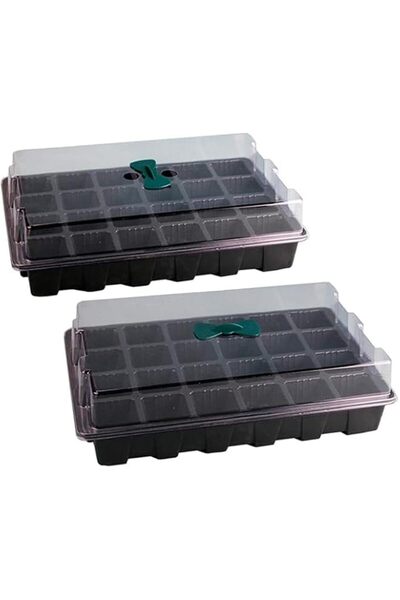 Generic Seedling tray 2 Sets (24 Cells each) Plant Growing Trays Starter Tray...
