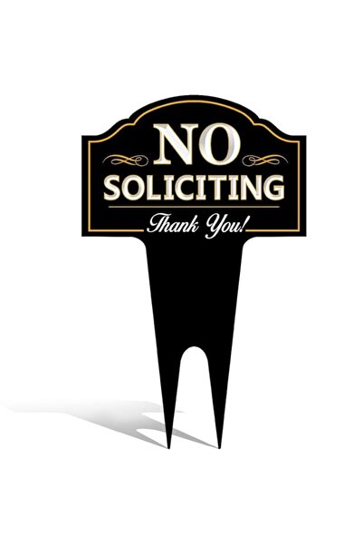 Generic THE WHITE SHOP No Soliciting Sign for House, No soliciting yard Sign,...