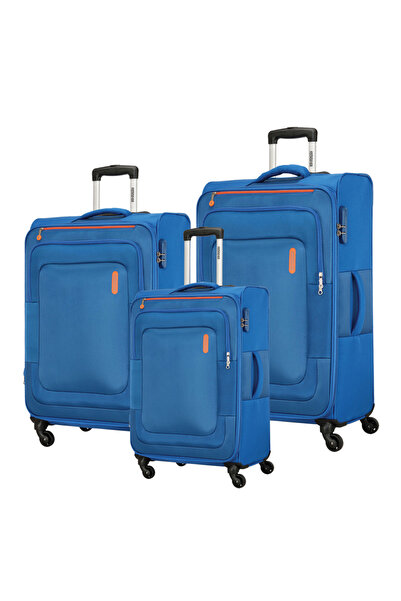 American Tourister DUNCAN+ 3-Piece Luggage Set, 55/68/83 cm – Navy Blue