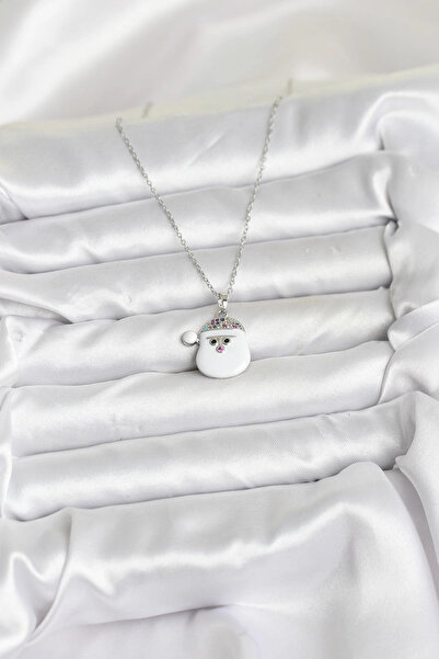 online kapsulavm avm alışveriş 316L Steel Chain Silver Color Snowman Head wit...