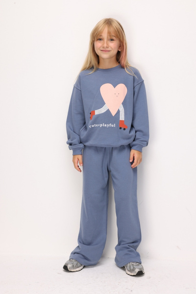 Le Mabelle Indigo Mottolu Girls' Tracksuit Set - Aria