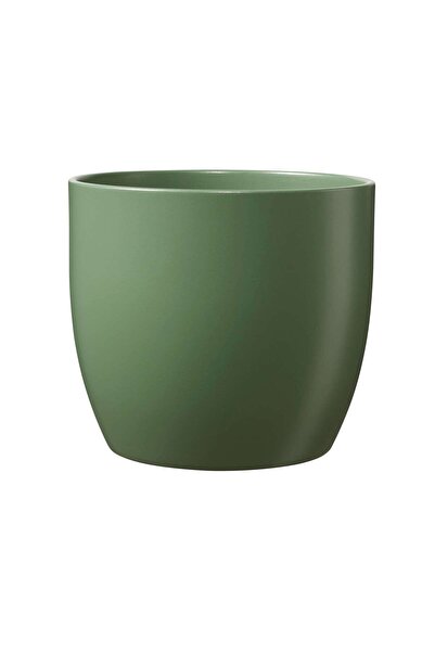 OEM Ghiveci ceramic, interior, rotund, verde, 13 x 12 cm, Basel, mat