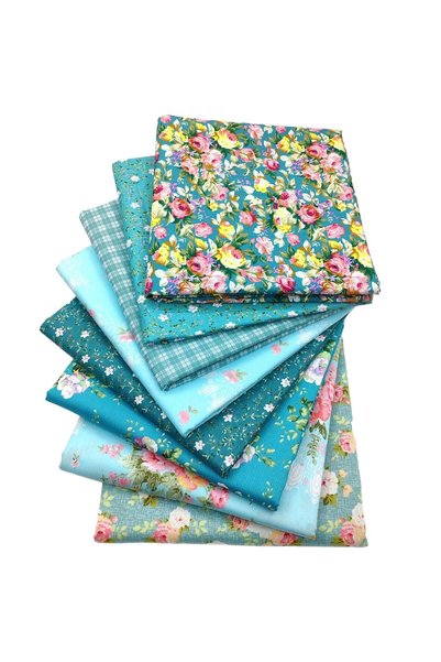 Generic Brand fabric bundle / طقم أقمشة / Floral Printed Cotton Fabric Bundle...