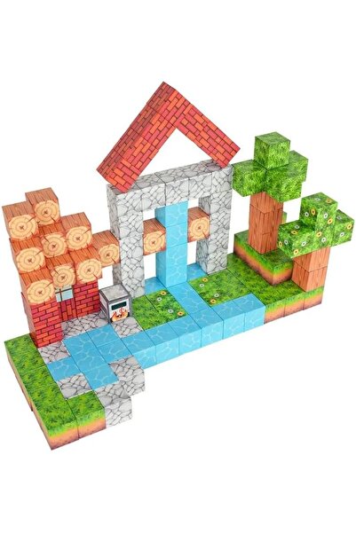 Generic Brand Forest themed magnetic blocks, 119 pieces, educational building...