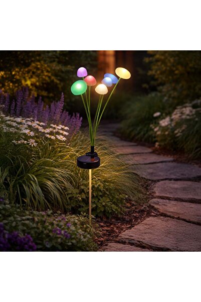 OEM Solar Stick Lamp with Multicolored Jellyfish 73cm