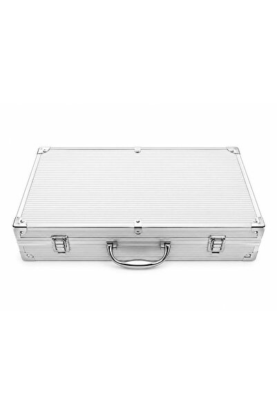 Generic Brand Set ustensile grătar 10 piese cu husă aluminiu, inox + silicon, mânere lungi, argintiu, foarte practic si usor de curatat.