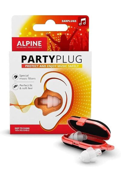 Alpine Hearing Protection PartyPlug Music Earplugs - Noise Reduction for Conc...