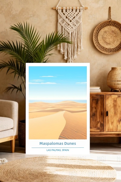Mgi Design Πολυτελής vintage αφίσα ταξιδιού σε στυλ Boho Πίνακας ζωγραφικής σ...