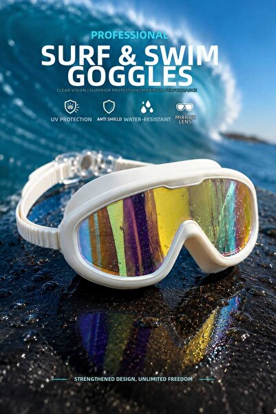 Fidan oyuncak Professional Mirrored Lens Anti-Fog Uv Protection Surfing and S...