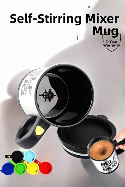 Sepetink Written Mug Self Stirring Mixer Mug Thermos Cup