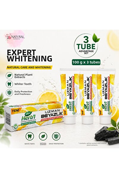 dabur herb'l Dabur Herb'I Salt and Lemon Whitening Toothpaste 100Gr X 3 Pieces
