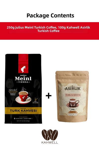 Julius Meinl Turkish Coffee 250 g +Kahwell Centennial Turkish Coffee 100 g
