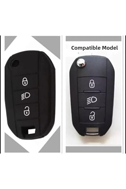 Yıldızan غطاء حماية مفتاح السيارة من السيليكون الأسود من TAMGÜN AutoHan Keys،...