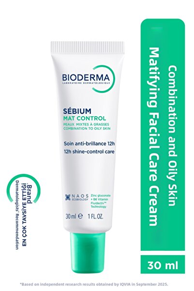 Bioderma Sebium Mat Control Care Cream to Help Control Shine for Combination ...