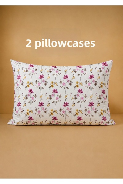 meressa home Pillowcase 2 Pieces Cotton Lining 50X70 cm Liquid Proof
