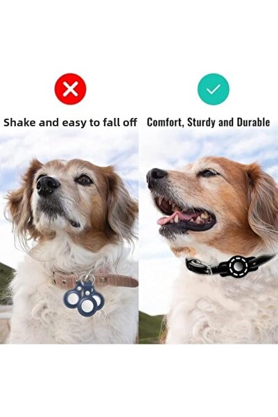 Yıldızan Terra Organik Air Tag Cat Collar, 2-Pack Air Tag Cat Collar Case, Si...