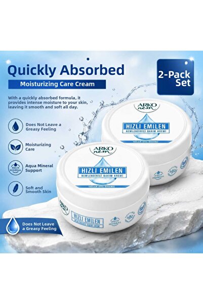 ARKO Fast Absorbing Moisturizing Care Cream Set of 2