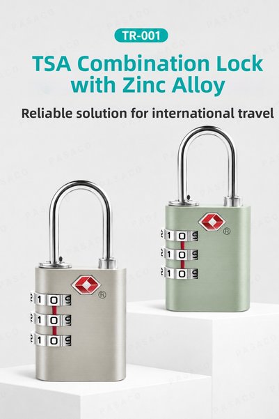 PASACO Tsa Approved Password Suitcase Lock 3 Digit Combination Travel Suitcase Bag Lock