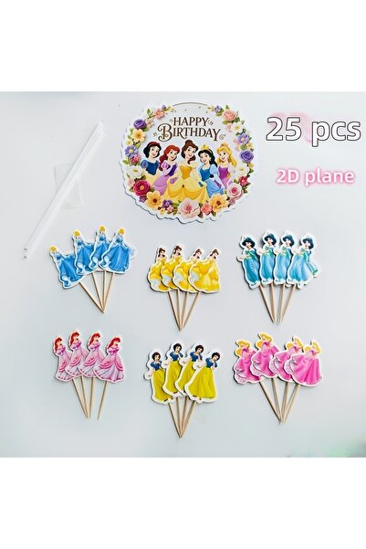 Generic Brand Princess Themed Party Decorations 25 Pieces