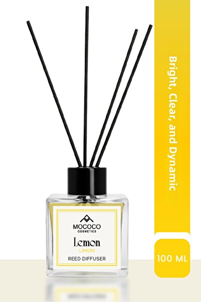 MOCOCO COSMETICS Odorizant de cameră cu bețișoare de bambus, aromă de lămâie,...