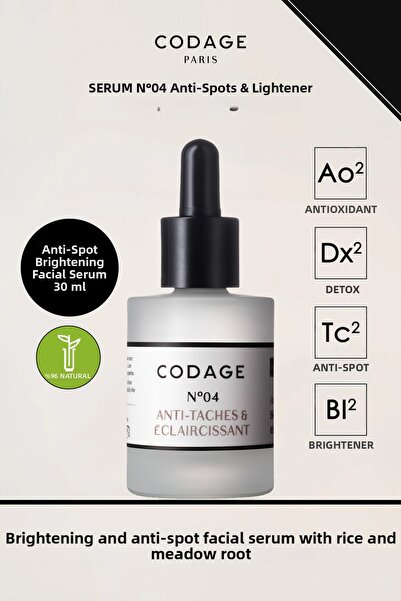 CODAGE PARIS No.04 Skin Tone Correcting and Blemish Reducing Serum 30 ml