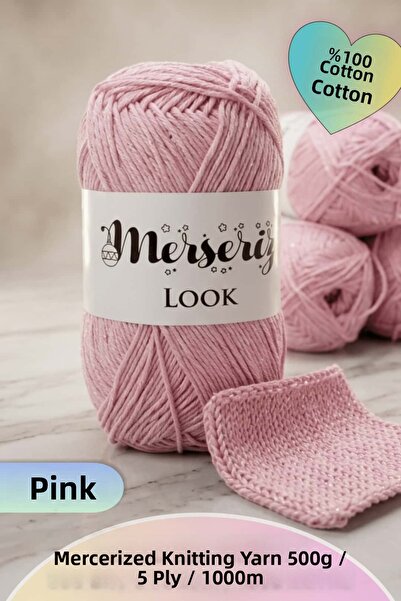 Dantelux Mercerized Knitting Yarn (5 Skeins / 500 Grams / 1000 Meters) 100% C...