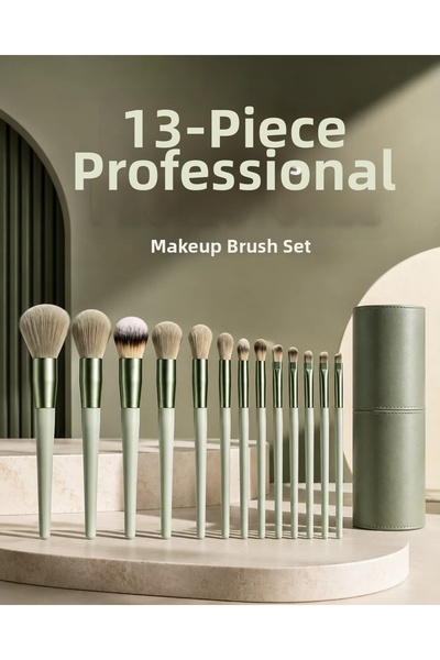 TakÇalıştır Professional Makeup Brush Set 13 Pieces Soft Bristle Brush Set Ey...