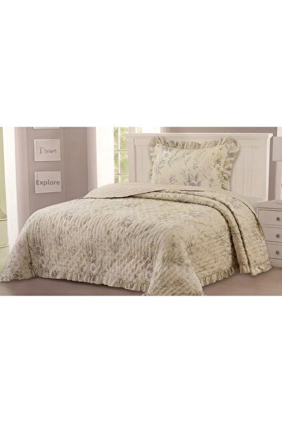 Ahsela Home Luxury Patterned Single Bedspread Set 180X220 cm – Ruffled Muslin...