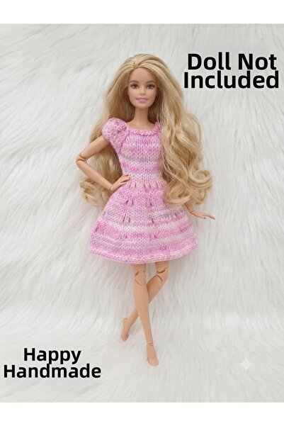 HAPPY HANDMADE Dress/Pink Outfit/Baby Dress/Girl's Gift/Doll Dress/Baby Gift